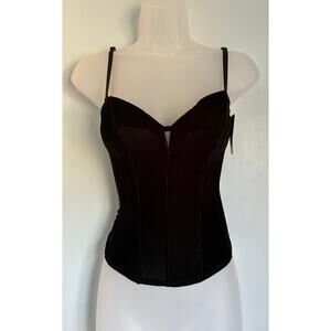 Spirit Velvet Corset Black XS NWT